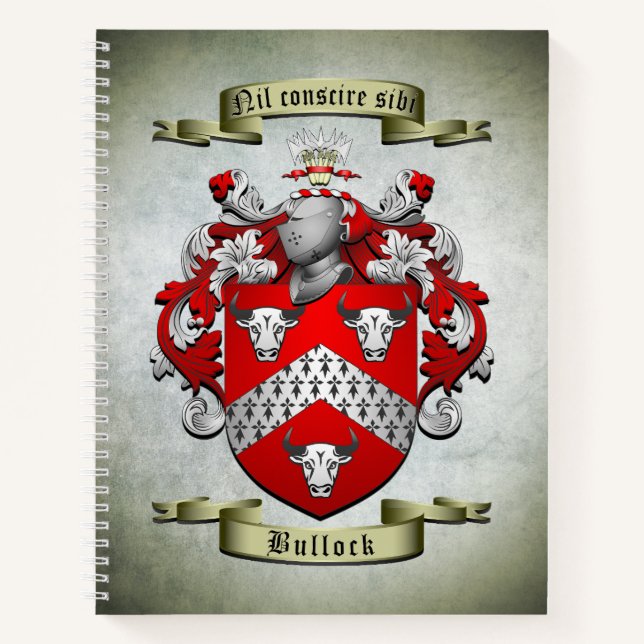 Cuaderno Cubierta de espiral de armas para el escudo de arm (Anverso)