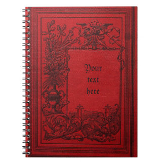 Cuaderno Cubierta de la cubierta del libro de piel roja con