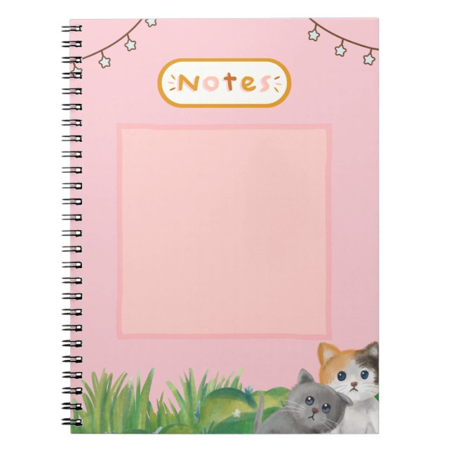 Cuaderno Cubierta de portátiles atractiva y adorable (Frente)