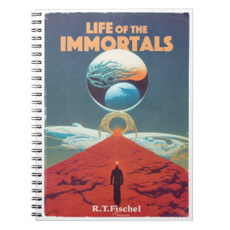 Cuaderno Cubierta del libro de pulpa de ficción de ciencia 