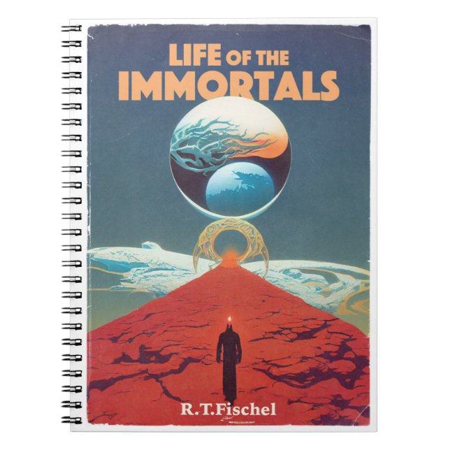 Cuaderno Cubierta del libro de pulpa de ficción de ciencia  (Frente)
