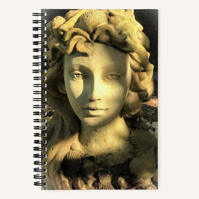 Cuaderno Cubierta dura de la estatua del jardín (Anverso)