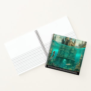 Cuaderno Cubierta dura de la leyenda Atlantis
