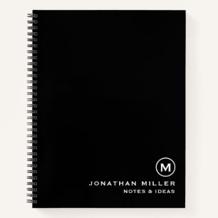 Cuaderno Cubierta dura monogramada de gran espiral