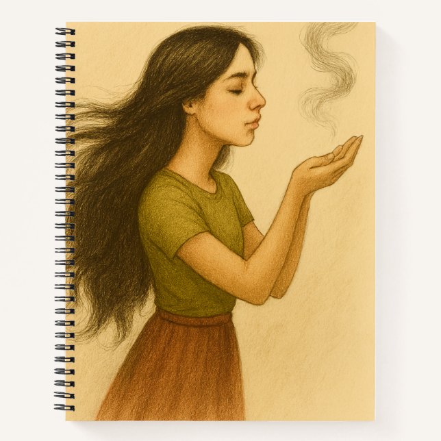 Cuaderno Cubierta dura para portátil de espiral de bienesta (Anverso)