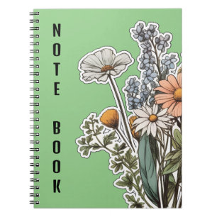 Cuaderno Cubierta floral