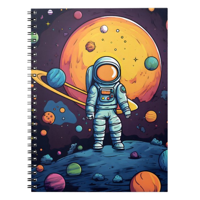 Cuaderno Cubierta para iPad del Explorador de espacios (Frente)