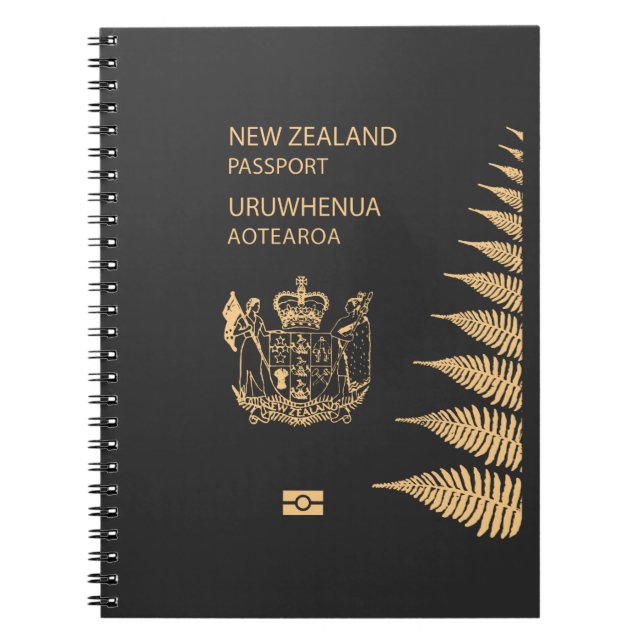 Cuaderno Cubierta para pasaportes de Nueva Zelandia (Frente)
