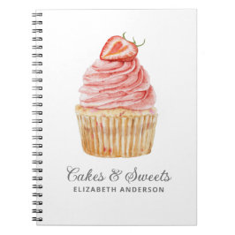 Cuaderno Cubierta para pasteles de pasteles Chef Bakery