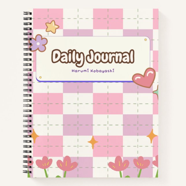 Cuaderno Cubierta para portátiles de degradado rosa y púrpu (Anverso)