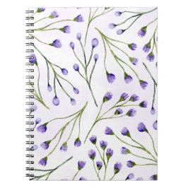 Cuaderno Cubierta para portátiles de foto espiral floral de