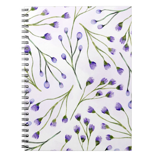 Cuaderno Cubierta para portátiles de foto espiral floral de (Frente)