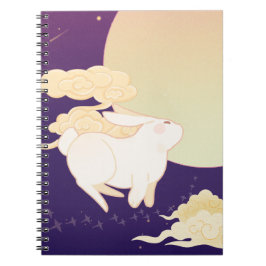 Cuaderno Cubierta para portátiles de la Luna de Conejo Enca