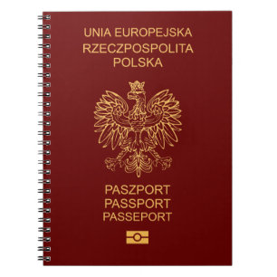 Cuaderno Cubierta pasaporte Polonia