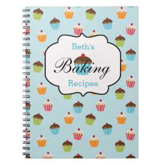 Cuaderno Cubierta personalizada Baking Receta para portátil