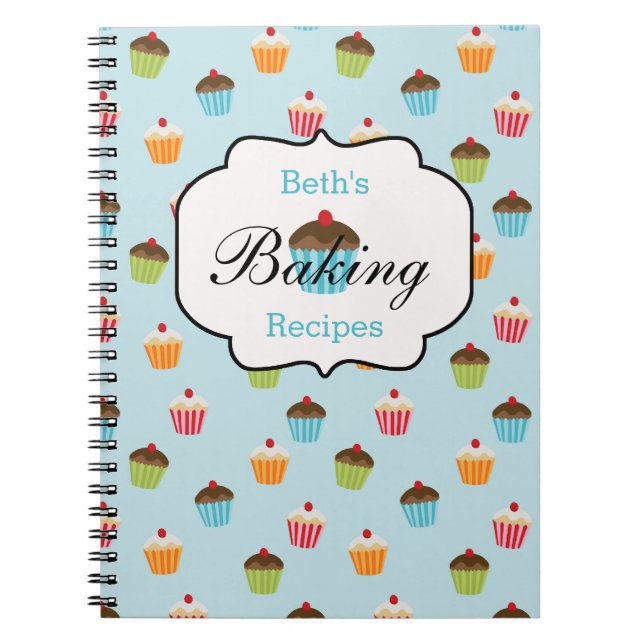 Cuaderno Cubierta personalizada Baking Receta para portátil (Frente)