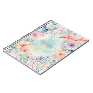Cuaderno Cubierta personalizada de acuarela para portátiles