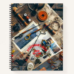 Cuaderno Cubierta personalizada de pescador