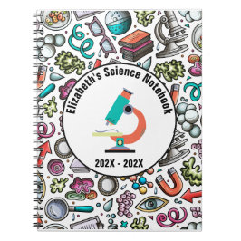 Cuaderno Cubierta personalizada para portátiles de ciencia 