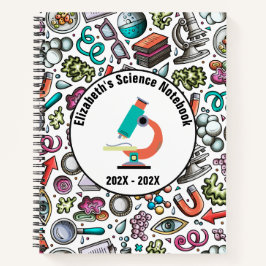 Cuaderno Cubierta personalizada para portátiles de ciencia 