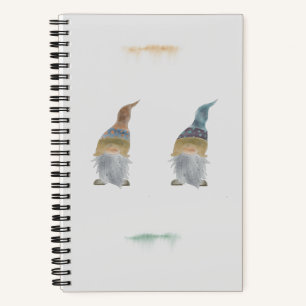 Cuaderno Cubierta suave de color de agua gnome portátil en 