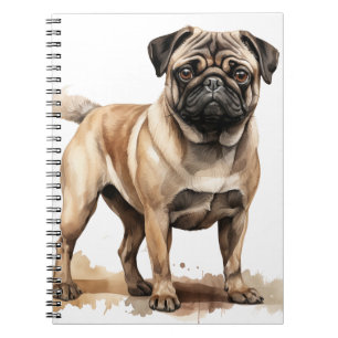 CUADERNO CUBIERTA TÁN Y PERRO DE PULGAS MARRONES