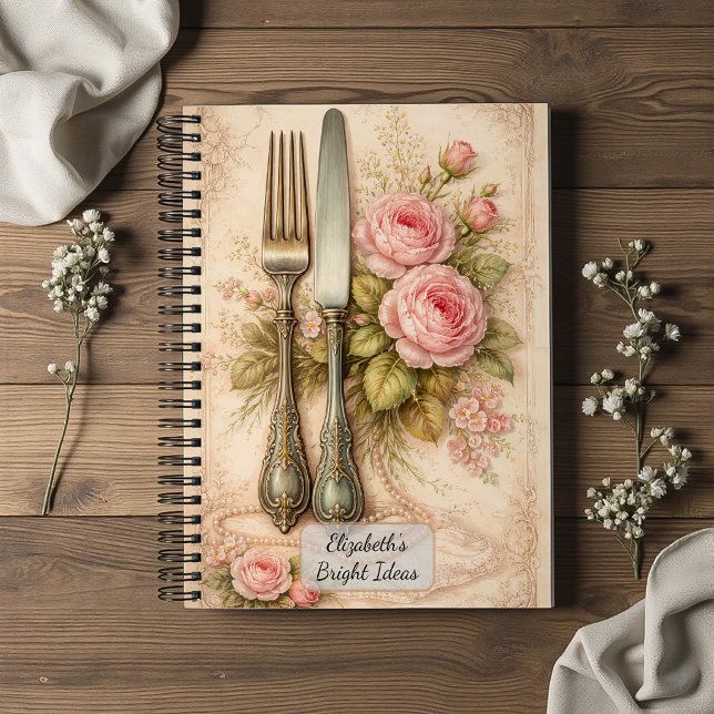 Cuaderno Cubiertos Florales Vintage (Subido por el creador)