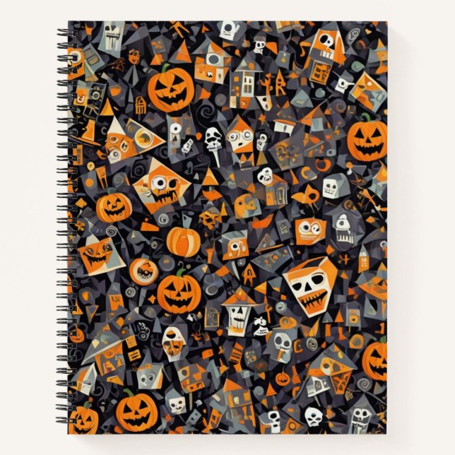 Cuaderno Cubism Halloween Bullet Notebook (Anverso)