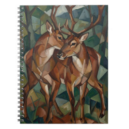 Cuaderno Cubist Style Reindeer Notebook