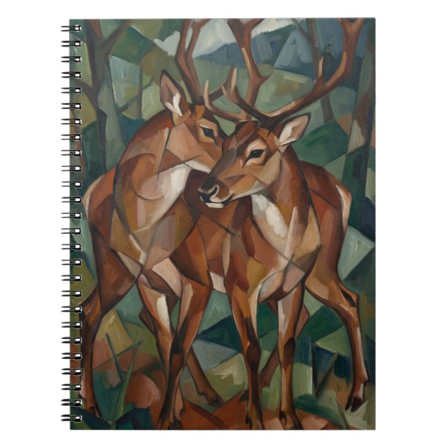 Cuaderno Cubist Style Reindeer Notebook (Frente)