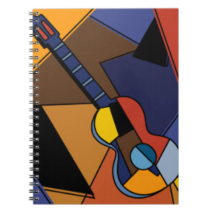 Cuaderno Cubista De Surrealismo De Guitarra.