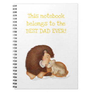 Cuaderno Cubo de león y cachorro 'Mejor Papá Nunca'