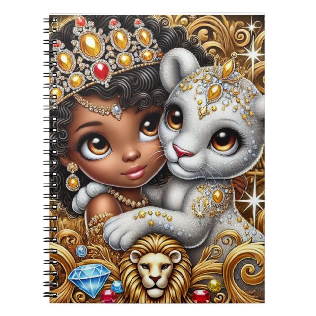 Cuaderno Cubo de león y portátil Princesa 2 (Frente)