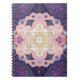 Cuaderno Cubo de Metatron en Gemstone lotus