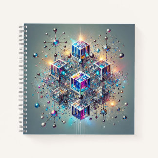 Cuaderno Cubos Brillantes y Diseño de Red Molecular