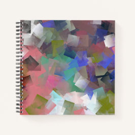 Cuaderno Cubos coloreados abstractos