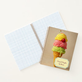 Cuaderno Cucharada de Pensamientos – Helado Personalizado