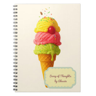 Cuaderno Cucharada de Pensamientos – Helado Personalizado