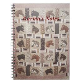 Cuaderno Cuchillo de caballo con texto