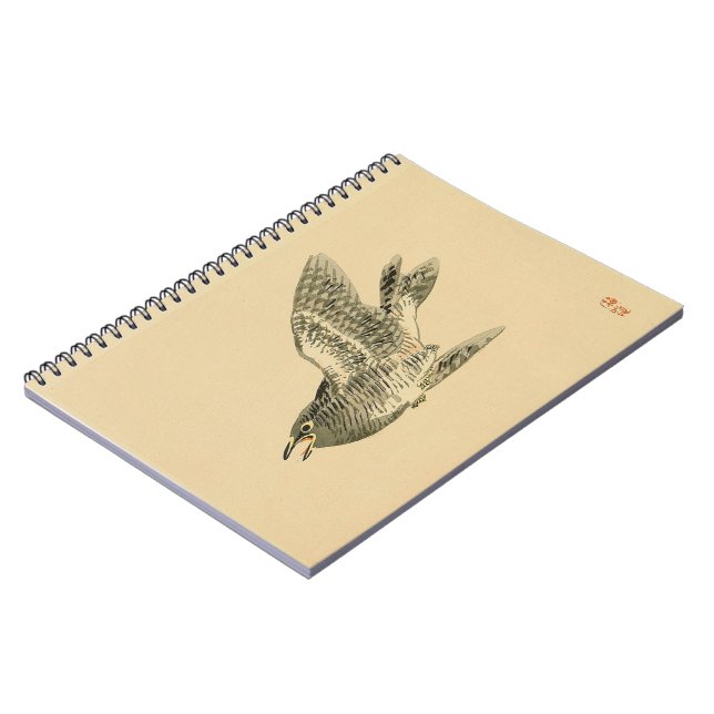 Cuaderno Cuckoo (arte japonés) (de Kono Bairei) (Lado Izquierdo)