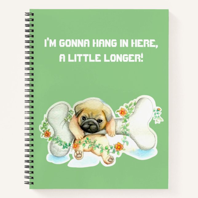 Cuaderno Cuelgue aquí el bloc de notas en espiral (Anverso)