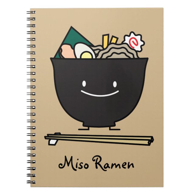 Cuaderno Cuenco feliz de los Ramen (Frente)