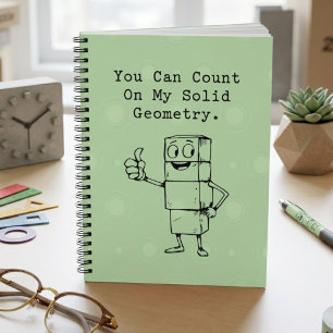 Cuaderno Cuenta con mi geometría sólida Humor matemático fi