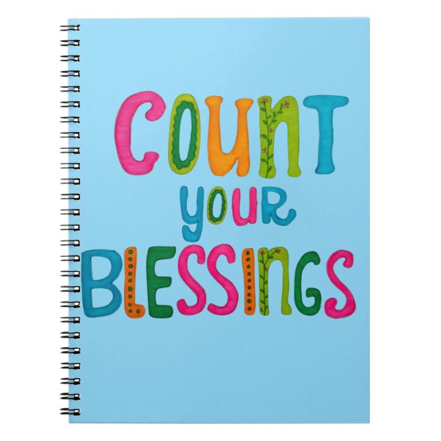 Cuaderno Cuenta tus Bendiciones (Frente)