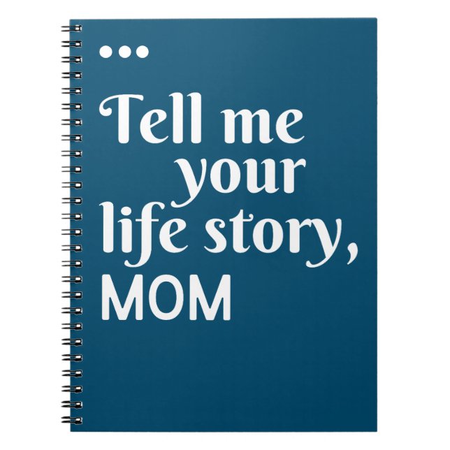 Cuaderno Cuéntame la historia de tu vida. (Frente)