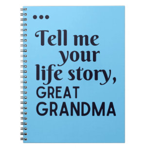 Cuaderno Cuéntame tu historia de vida bisabuela