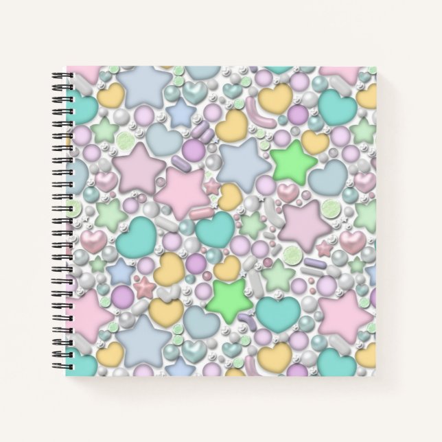 Cuaderno Cuentas de vidrio, joyas (Anverso)