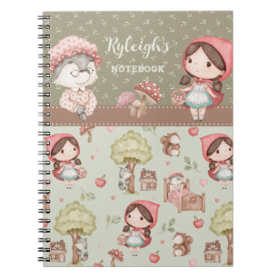 Cuaderno Cuento de Caperucita Roja Caprichoso y Bonito