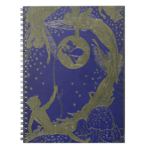 Cuaderno Cuento de hadas de hadas azul de la fantasía de la