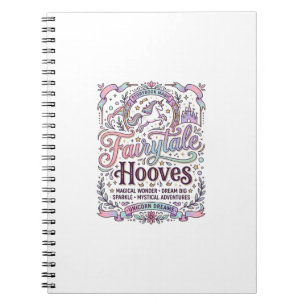 Cuaderno Cuento de Hadas de Unicornio Pezuñas Diseño de Mer